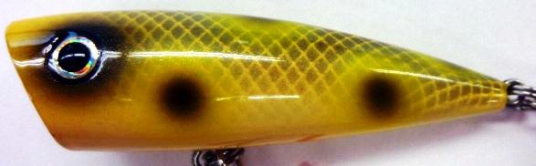 Yellow Magic Japanese Popper Topwater Lure Saucy Shad / 1/2oz